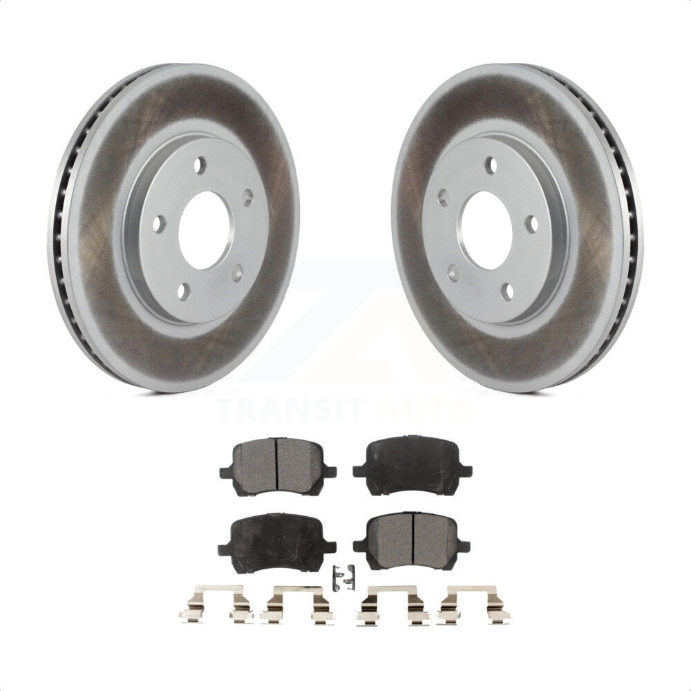 Front Coated Disc Brake Rotors And Semi-Metallic Pads Kit For Chevrolet HHR KGF-100042 by Transit Auto