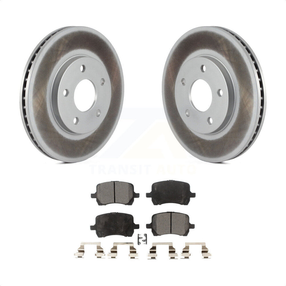 Front Coated Disc Brake Rotors And Semi-Metallic Pads Kit For Chevrolet HHR KGF-100042 by Transit Auto