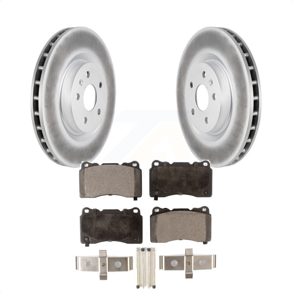 Front Coated Disc Brake Rotors And Semi-Metallic Pads Kit For Buick Regal Pontiac G8 KGF-100054 by Transit Auto