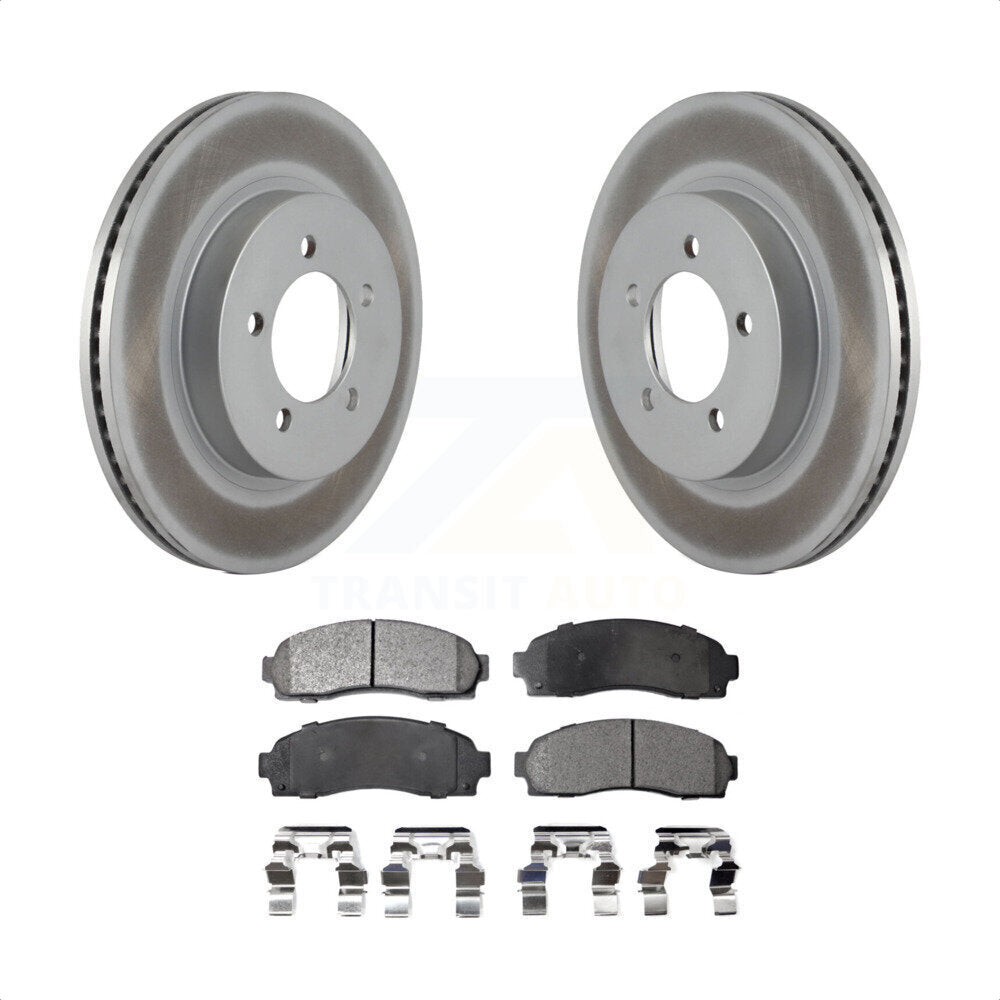 Front Coated Disc Brake Rotors And Semi-Metallic Pads Kit For Ford Explorer Mercury Mountaineer KGF-100083 by Transit Auto