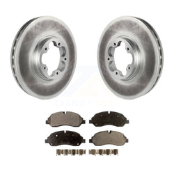 Front Coated Disc Brake Rotors And Semi-Metallic Pads Kit For Ford Transit-250 Transit-350 Transit-150 KGF-100127