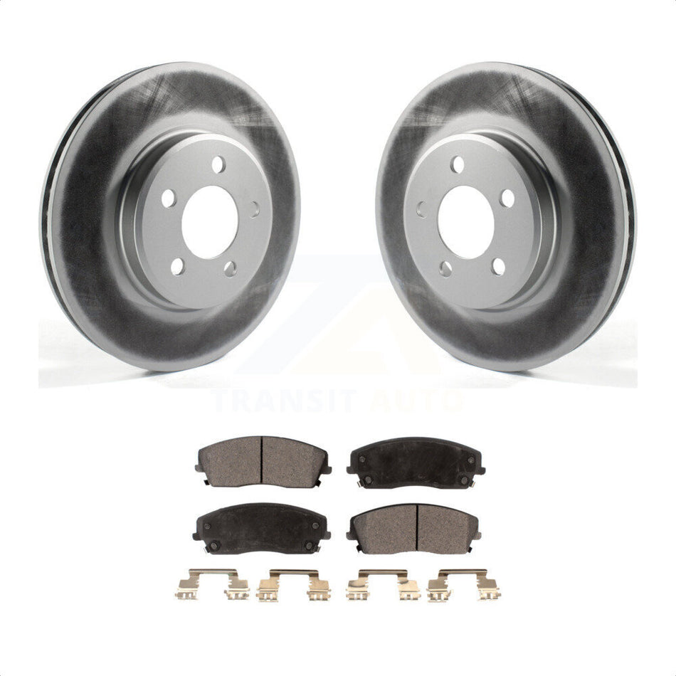 Front Coated Disc Brake Rotors And Semi-Metallic Pads Kit For Dodge Charger Chrysler 300 Challenger Magnum KGF-100151 by Transit Auto