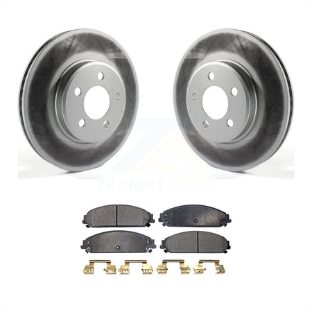 Front Coated Disc Brake Rotors And Semi-Metallic Pads Kit For Dodge Charger Chrysler 300 Challenger KGF-100152 by Transit Auto