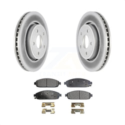 Front Coated Disc Brake Rotors And Semi-Metallic Pads Kit For Jeep Grand Cherokee Commander KGF-100155