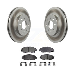 Front Coated Disc Brake Rotors And Semi-Metallic Pads Kit For Honda Civic Insight Acura EL KGF-100180