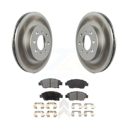 Front Coated Disc Brake Rotors And Semi-Metallic Pads Kit For Honda Civic Fit del Sol KGF-100182