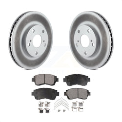 Front Coated Disc Brake Rotors And Semi-Metallic Pads Kit For Toyota Camry Sienna Avalon Lexus ES300 KGF-100186