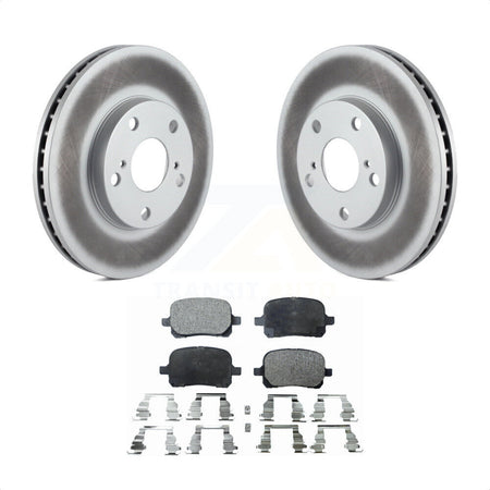 Front Coated Disc Brake Rotors And Semi-Metallic Pads Kit For Toyota Camry Avalon Lexus ES300 Solara KGF-100187 by Transit Auto