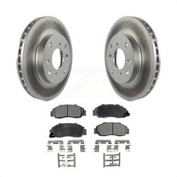 Front Coated Disc Brake Rotors And Semi-Metallic Pads Kit For 1993-1994 Honda Prelude VTEC KGF-100206