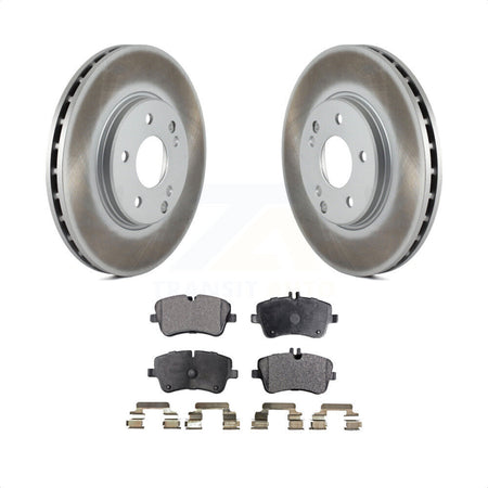 Front Coated Disc Brake Rotors And Semi-Metallic Pads Kit For Mercedes-Benz C240 CLK350 C320 C280 CLK320 SLK280 SLK300 C350 KGF-100216 by Transit Auto