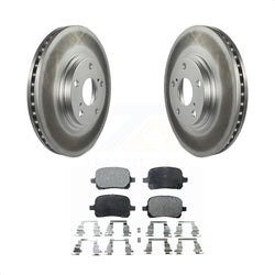 Front Coated Disc Brake Rotors And Semi-Metallic Pads Kit For 1999-2001 Lexus RX300 KGF-100228
