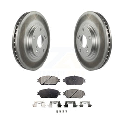Front Coated Disc Brake Rotors And Semi-Metallic Pads Kit For 2004-2006 Lexus ES330 KGF-100229