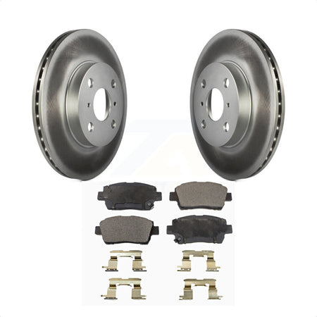 Front Coated Disc Brake Rotors And Semi-Metallic Pads Kit For Toyota Echo MR2 Spyder KGF-100233 by Transit Auto