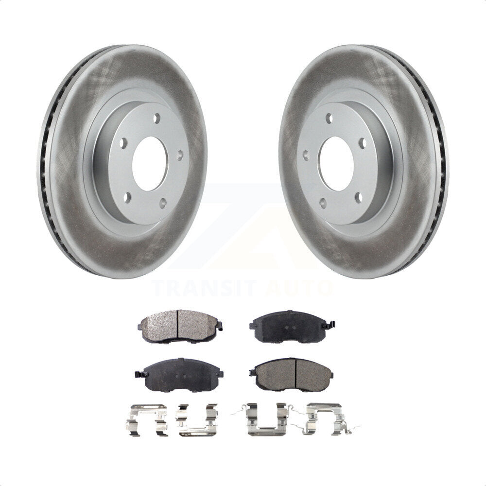 Front Coated Disc Brake Rotors And Semi-Metallic Pads Kit For Nissan Altima Maxima Infiniti I35 INFINITI KGF-100255 by Transit Auto