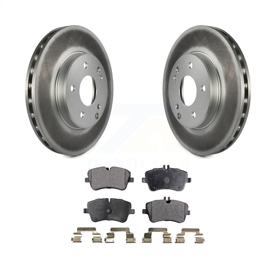 Front Coated Disc Brake Rotors And Semi-Metallic Pads Kit For Mercedes-Benz C230 C240 KGF-100267 by Transit Auto