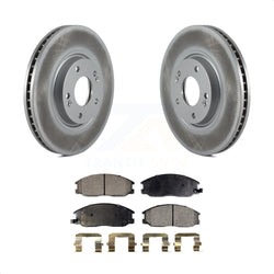 Front Coated Disc Brake Rotors And Semi-Metallic Pads Kit For Kia Amanti Hyundai XG350 KGF-100289