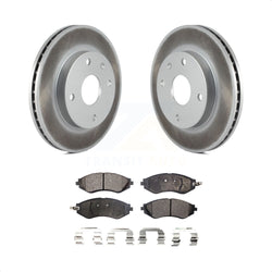Front Coated Disc Brake Rotors And Semi-Metallic Pads Kit For Suzuki Forenza Reno Chevrolet Optra KGF-100306