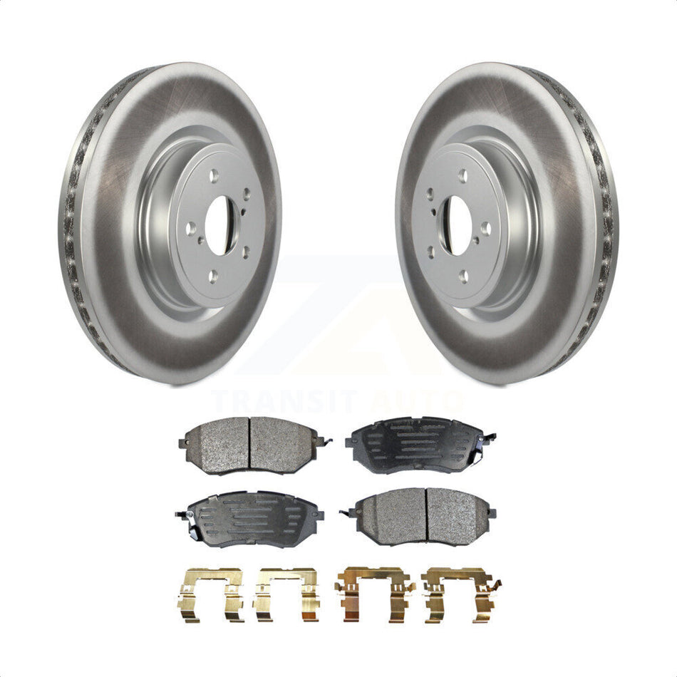 Front Coated Disc Brake Rotors And Semi-Metallic Pads Kit For Subaru Forester Outback Legacy KGF-100311 by Transit Auto