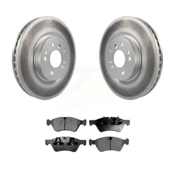 Front Coated Disc Brake Rotors And Semi-Metallic Pads Kit For Mercedes-Benz ML350 R350 ML500 ML320 R500 R320 ML450 KGF-100328