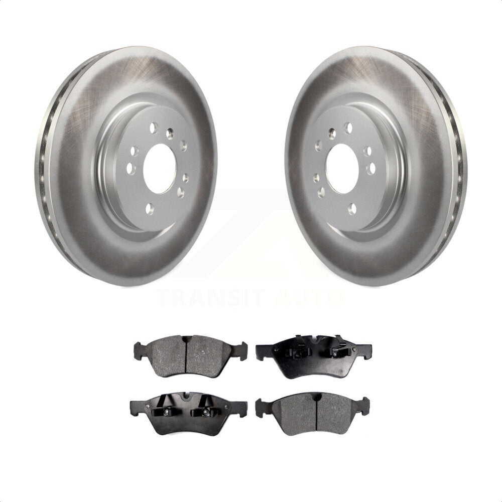 Front Coated Disc Brake Rotors And Semi-Metallic Pads Kit For Mercedes-Benz ML350 R350 ML500 ML320 R500 R320 ML450 KGF-100328 by Transit Auto