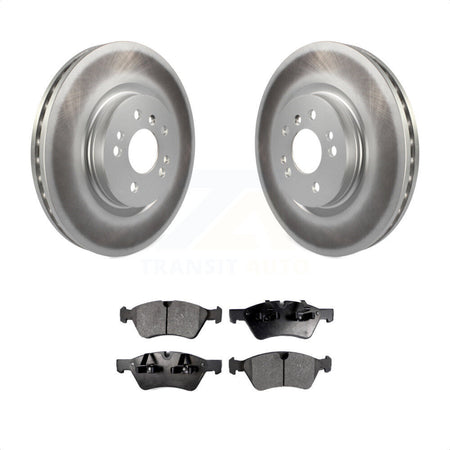 Front Coated Disc Brake Rotors And Semi-Metallic Pads Kit For Mercedes-Benz ML350 R350 ML500 ML320 R500 R320 ML450 KGF-100328 by Transit Auto