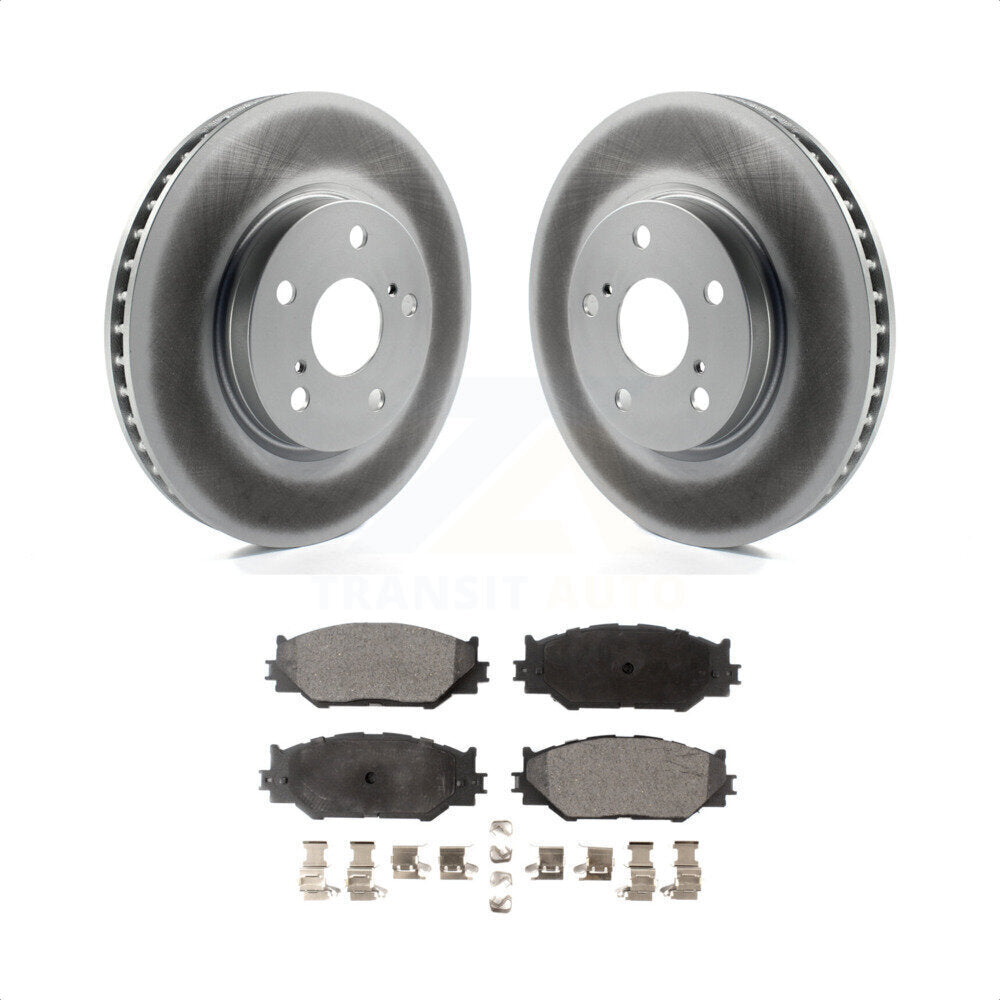 Front Coated Disc Brake Rotors And Semi-Metallic Pads Kit For Lexus IS250 KGF-100356 by Transit Auto