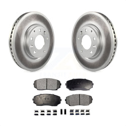 Front Coated Disc Brake Rotors And Semi-Metallic Pads Kit For Ford Edge Mazda CX-7 Lincoln MKX KGF-100364