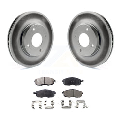 Front Coated Disc Brake Rotors And Semi-Metallic Pads Kit For Nissan Sentra Versa Cube KGF-100375