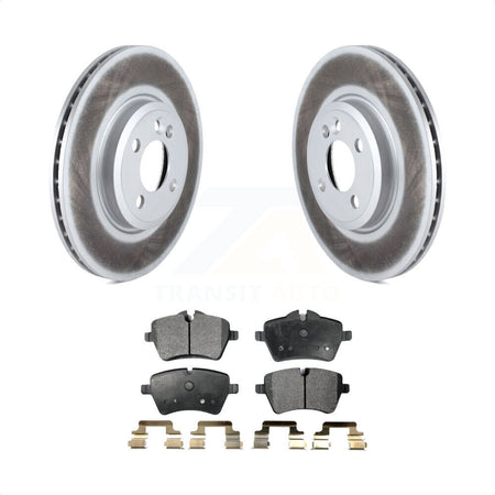 Front Coated Disc Brake Rotors And Semi-Metallic Pads Kit For Mini Cooper Countryman KGF-100386 by Transit Auto