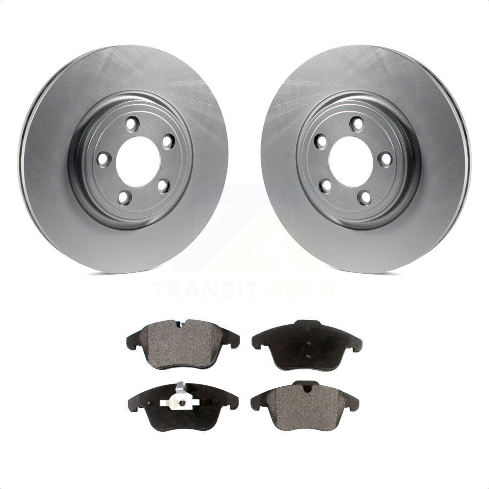 Front Coated Disc Brake Rotors And Semi-Metallic Pads Kit For Jaguar XF S-Type XK XJ8 Vanden Plas KGF-100398 by Transit Auto