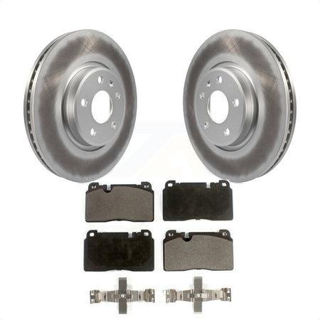 Front Coated Disc Brake Rotors And Semi-Metallic Pads Kit For Audi Q5 KGF-100462 by Transit Auto