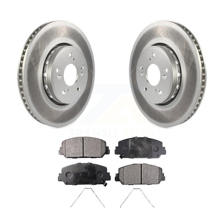 Front Coated Disc Brake Rotors And Semi-Metallic Pads Kit For Acura RDX ILX KGF-100480 by Transit Auto