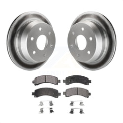 Rear Coated Disc Brake Rotors And Semi-Metallic Pads Kit For 2002-2002 Chevrolet Suburban 1500 Avalanche KGF-101193