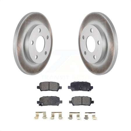 Rear Coated Disc Brake Rotors And Semi-Metallic Pads Kit For Chevrolet Impala Pontiac Grand Prix Buick LaCrosse Limited Allure KGF-101211 by Transit Auto