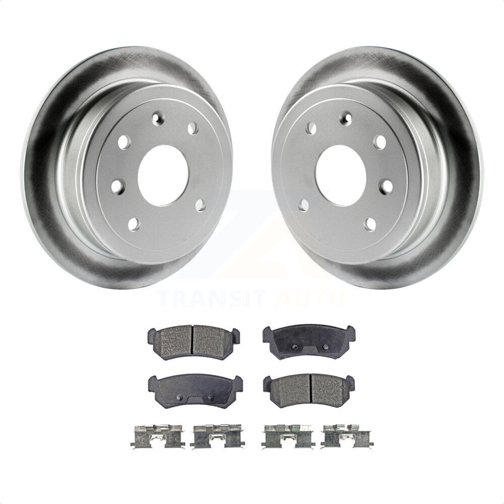 Rear Coated Disc Brake Rotors And Semi-Metallic Pads Kit For Suzuki Forenza Reno Chevrolet Optra KGF-101220 by Transit Auto