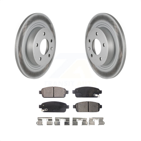 Rear Coated Disc Brake Rotors And Semi-Metallic Pads Kit For Chevrolet Cruze Buick Verano Volt Cascada Cadillac ELR Orlando KGF-101244 by Transit Auto