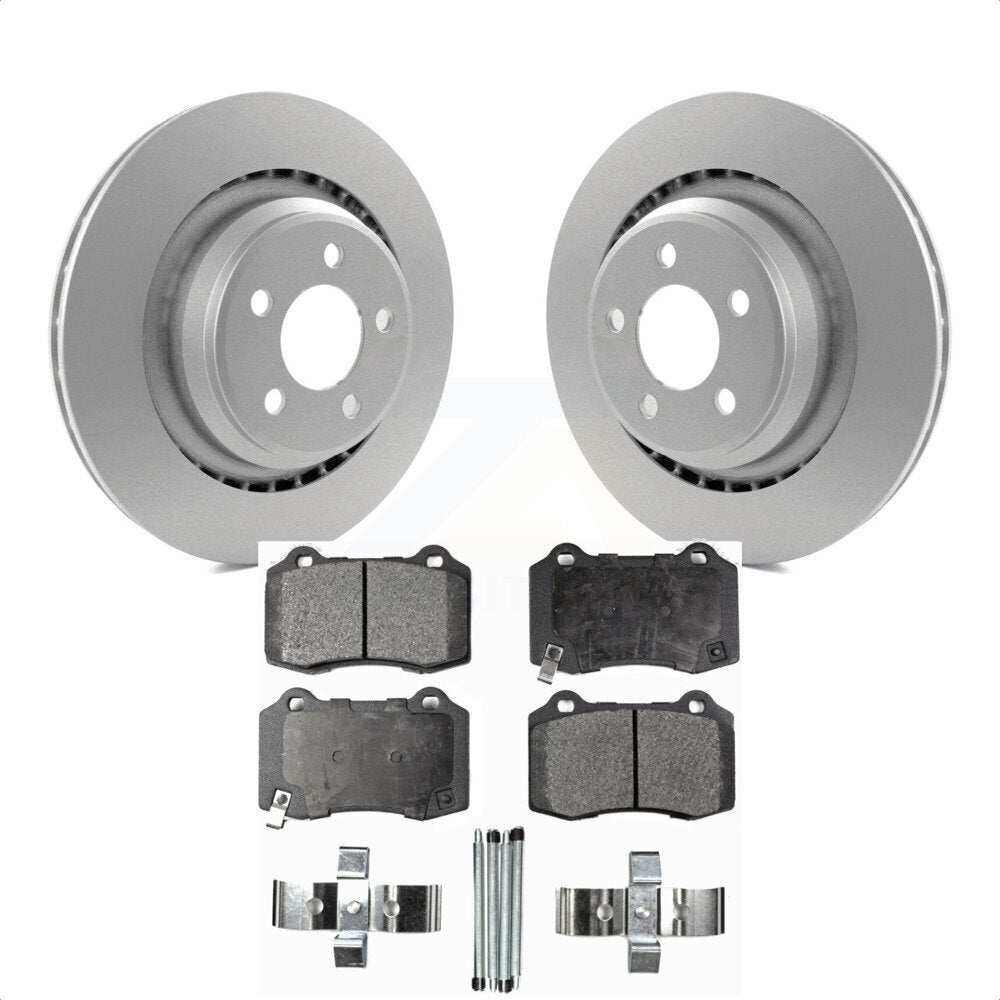 Rear Coated Disc Brake Rotors And Semi-Metallic Pads Kit For Dodge Charger Chrysler 300 Challenger Magnum KGF-101311 by Transit Auto