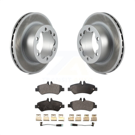Rear Coated Disc Brake Rotors And Semi-Metallic Pads Kit For Mercedes-Benz Sprinter 3500 KGF-101319 by Transit Auto