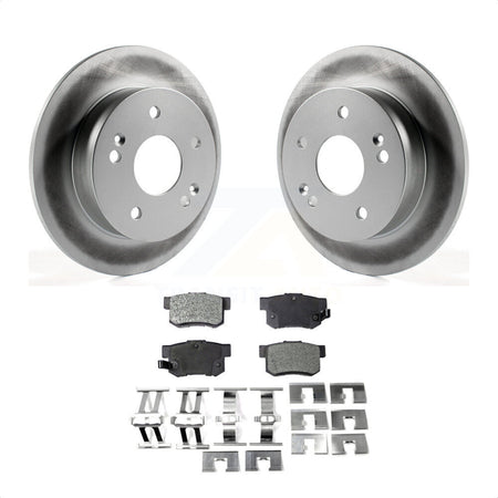 Rear Coated Disc Brake Rotors And Semi-Metallic Pads Kit For Honda Accord Civic Acura RSX Integra KGF-101352 by Transit Auto