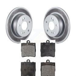 Rear Coated Disc Brake Rotors And Semi-Metallic Pads Kit For Mercedes-Benz C230 C240 Chrysler Crossfire SLK230 SLK320 SLK280 C280 SLK300 KGF-101355