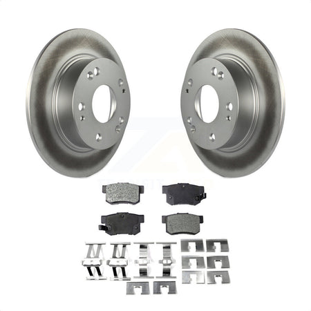 Rear Coated Disc Brake Rotors And Semi-Metallic Pads Kit For Honda Accord Acura TSX KGF-101380 by Transit Auto