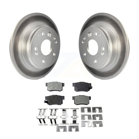 Rear Coated Disc Brake Rotors And Semi-Metallic Pads Kit For Acura TL Honda Element KGF-101381 by Transit Auto