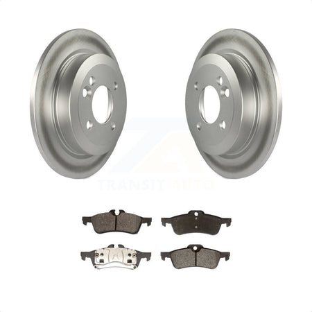 Rear Coated Disc Brake Rotors And Semi-Metallic Pads Kit For Mini Cooper KGF-101382 by Transit Auto