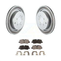 Rear Coated Disc Brake Rotors And Semi-Metallic Pads Kit For Land Rover Range Sport LR4 LR3 KGF-101413