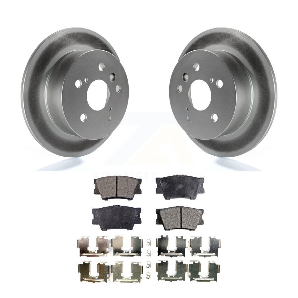 Rear Coated Disc Brake Rotors And Semi-Metallic Pads Kit For Toyota Camry Lexus ES350 Avalon KGF-101439 by Transit Auto