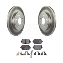 Rear Coated Disc Brake Rotors And Semi-Metallic Pads Kit For Audi A4 Quattro KGF-101440