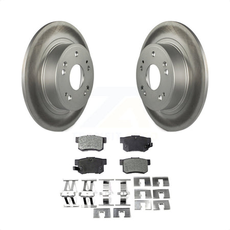 Rear Coated Disc Brake Rotors And Semi-Metallic Pads Kit For Honda Accord Acura ILX KGF-101462 by Transit Auto