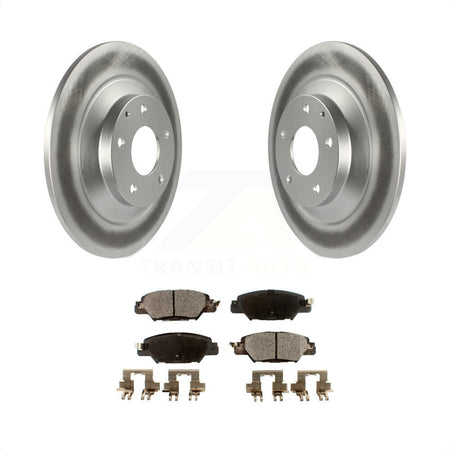 Rear Coated Disc Brake Rotors And Semi-Metallic Pads Kit For Mazda CX-5 KGF-101541 by Transit Auto