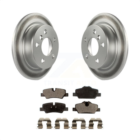 Rear Coated Disc Brake Rotors And Semi-Metallic Pads Kit For Mini Cooper KGF-101561 by Transit Auto