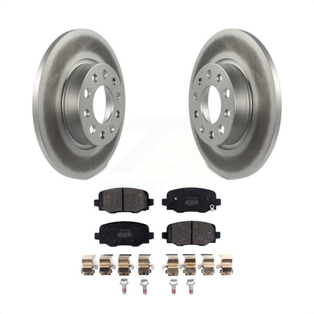 Rear Coated Disc Brake Rotors And Semi-Metallic Pads Kit For Jeep Renegade Fiat 500X KGF-101782 by Transit Auto